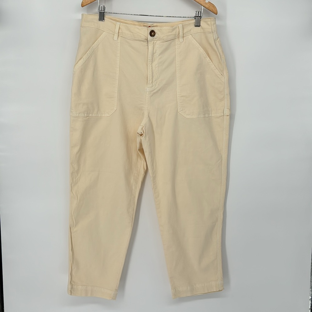 NWOT Marine Layer Maya Utility Cargo Pants Women’s Casual Straight Leg Size 14 - Picture 2 of 11
